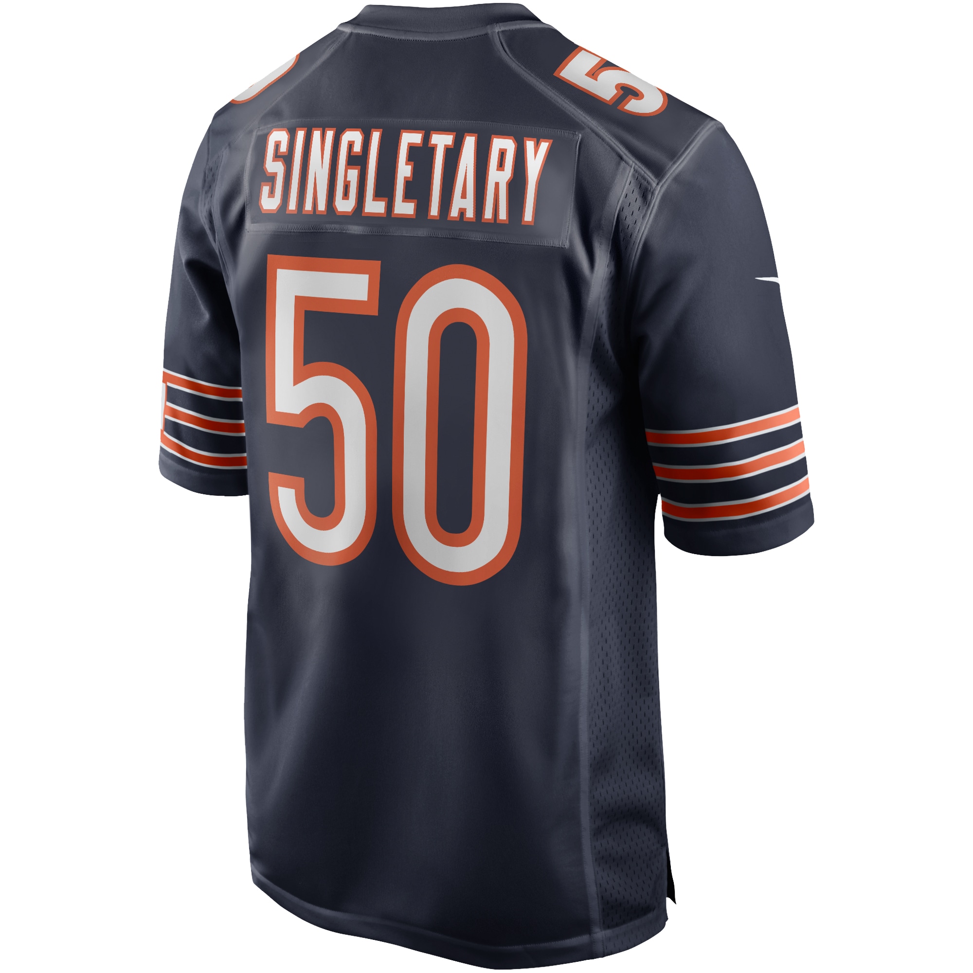 Mike Singletary Chicago Bears Nike Game Retired Player Jersey Navy - Image 3