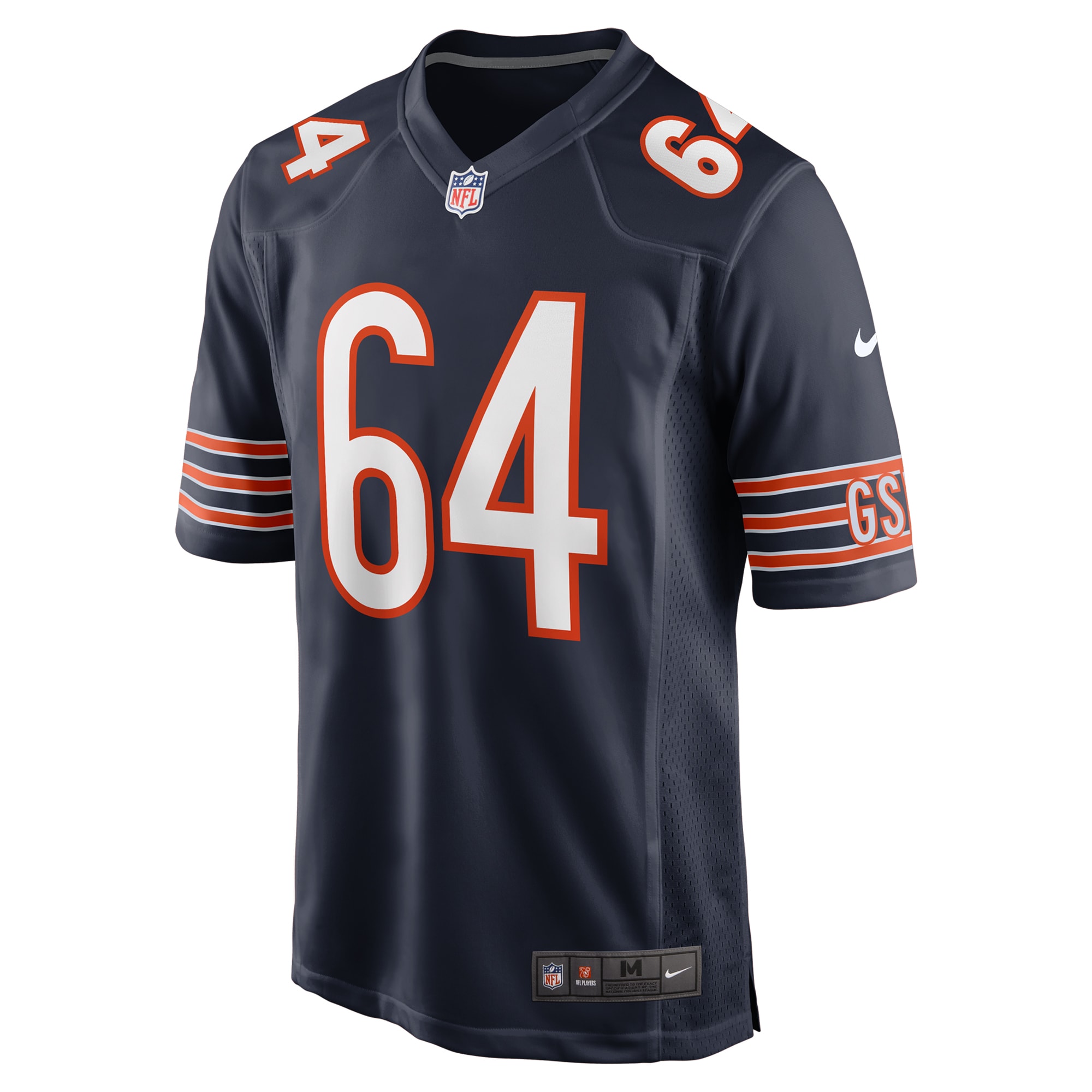 Nate Davis Chicago Bears Nike Game Jersey Navy - Image 2