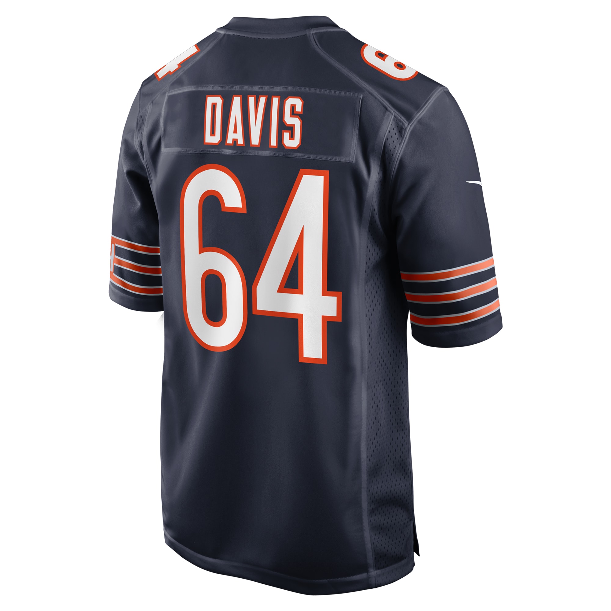 Nate Davis Chicago Bears Nike Game Jersey Navy - Image 3