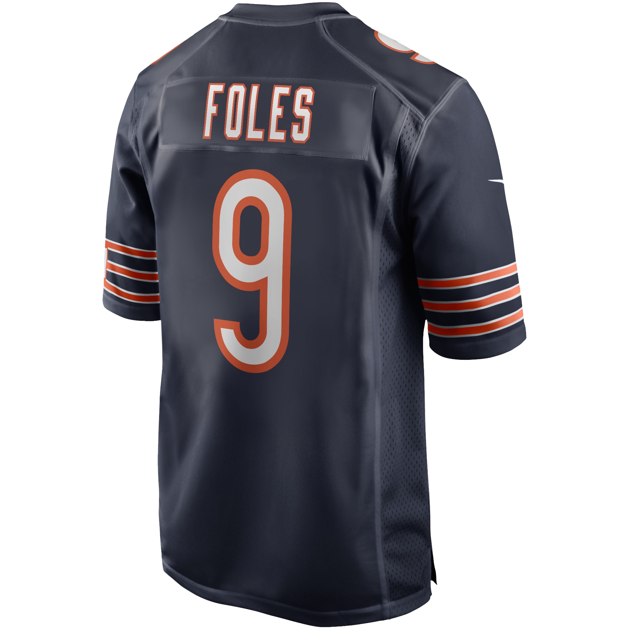 Nick Foles Chicago Bears Nike Game Player Jersey Navy - Image 3