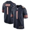 Number 1 Groom Chicago Bears Nike Game Jersey Navy