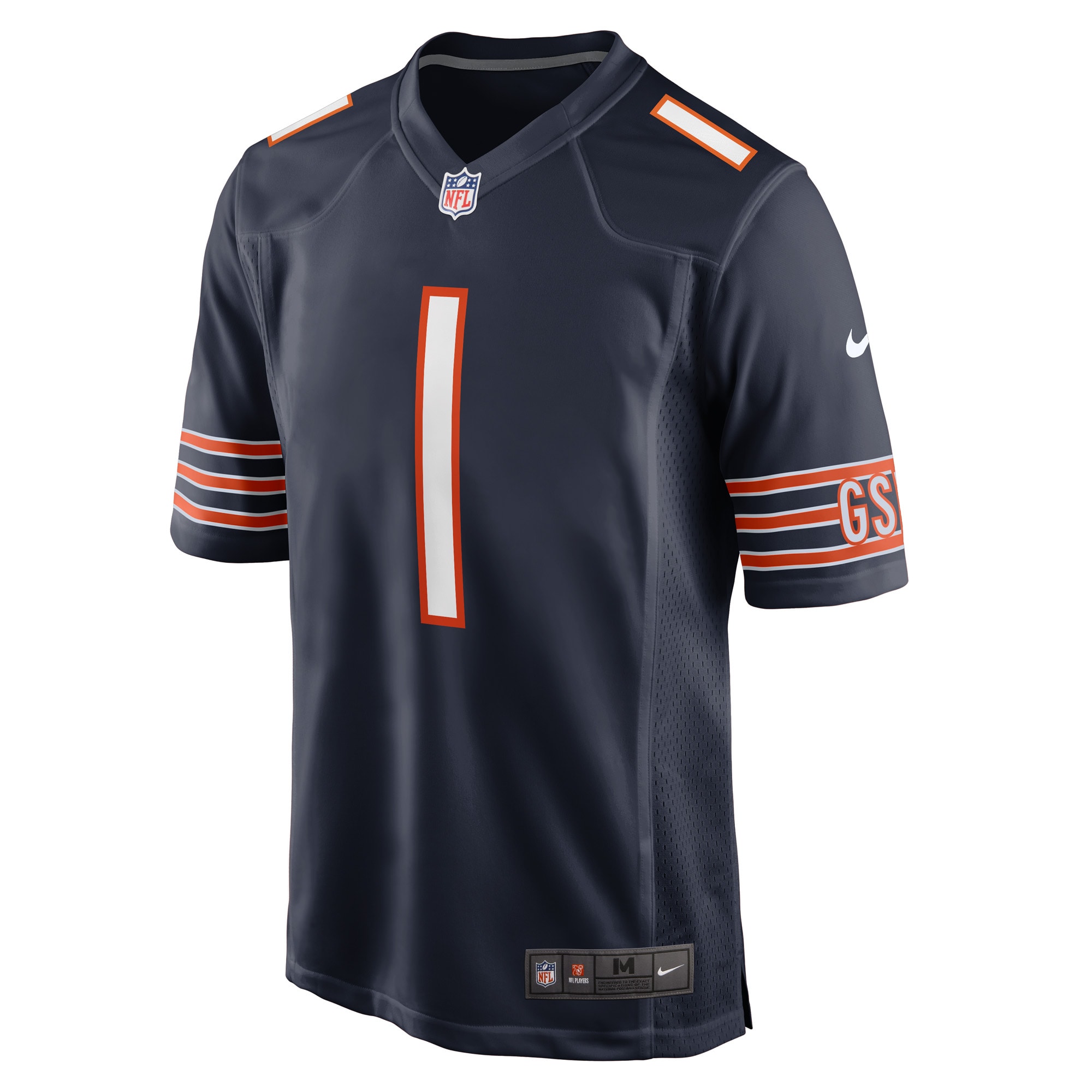 Number 1 Groom Chicago Bears Nike Game Jersey Navy - Image 2
