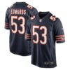 TJ Edwards Chicago Bears Nike Game Player Jersey Navy