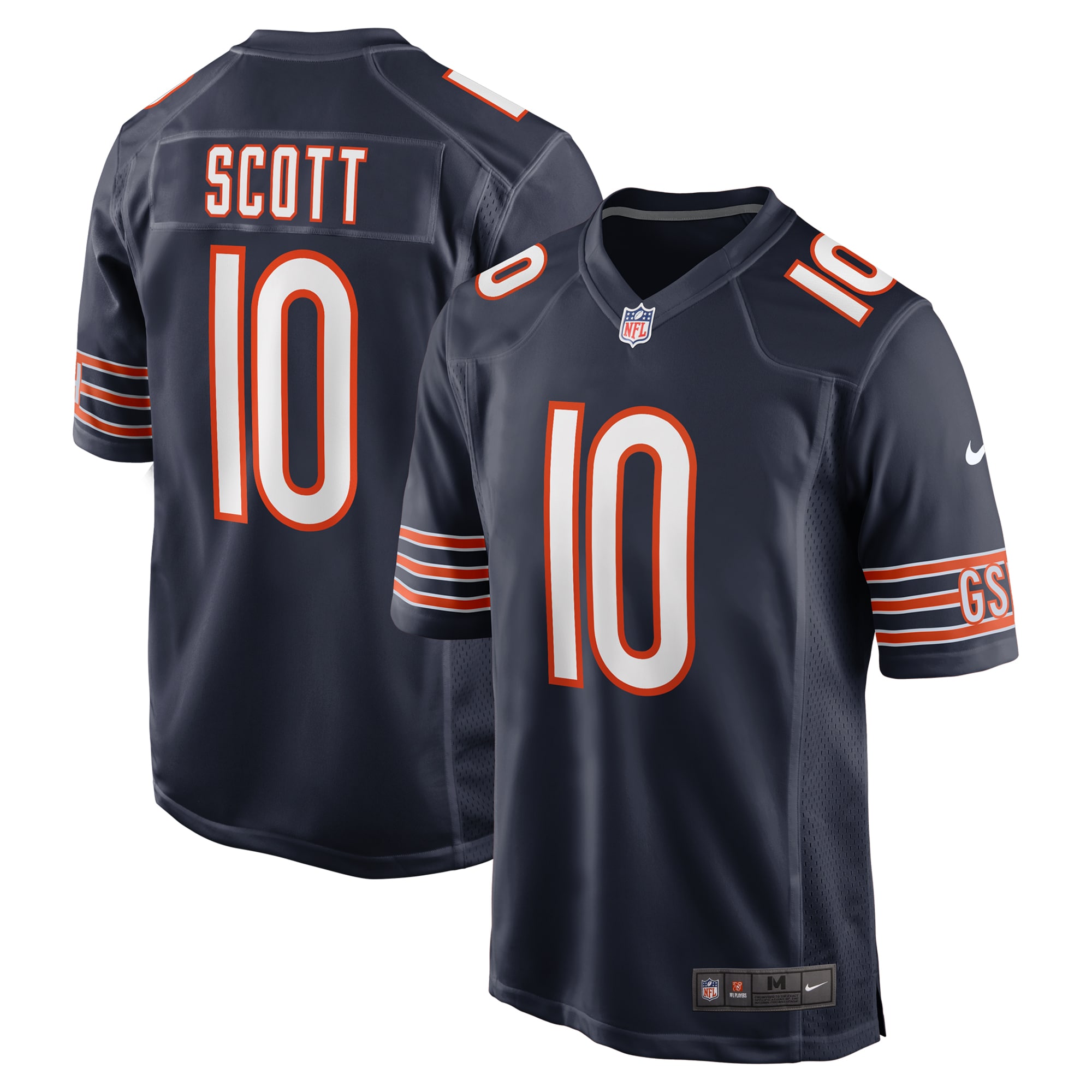 Tyler Scott Chicago Bears Nike Game Jersey Navy