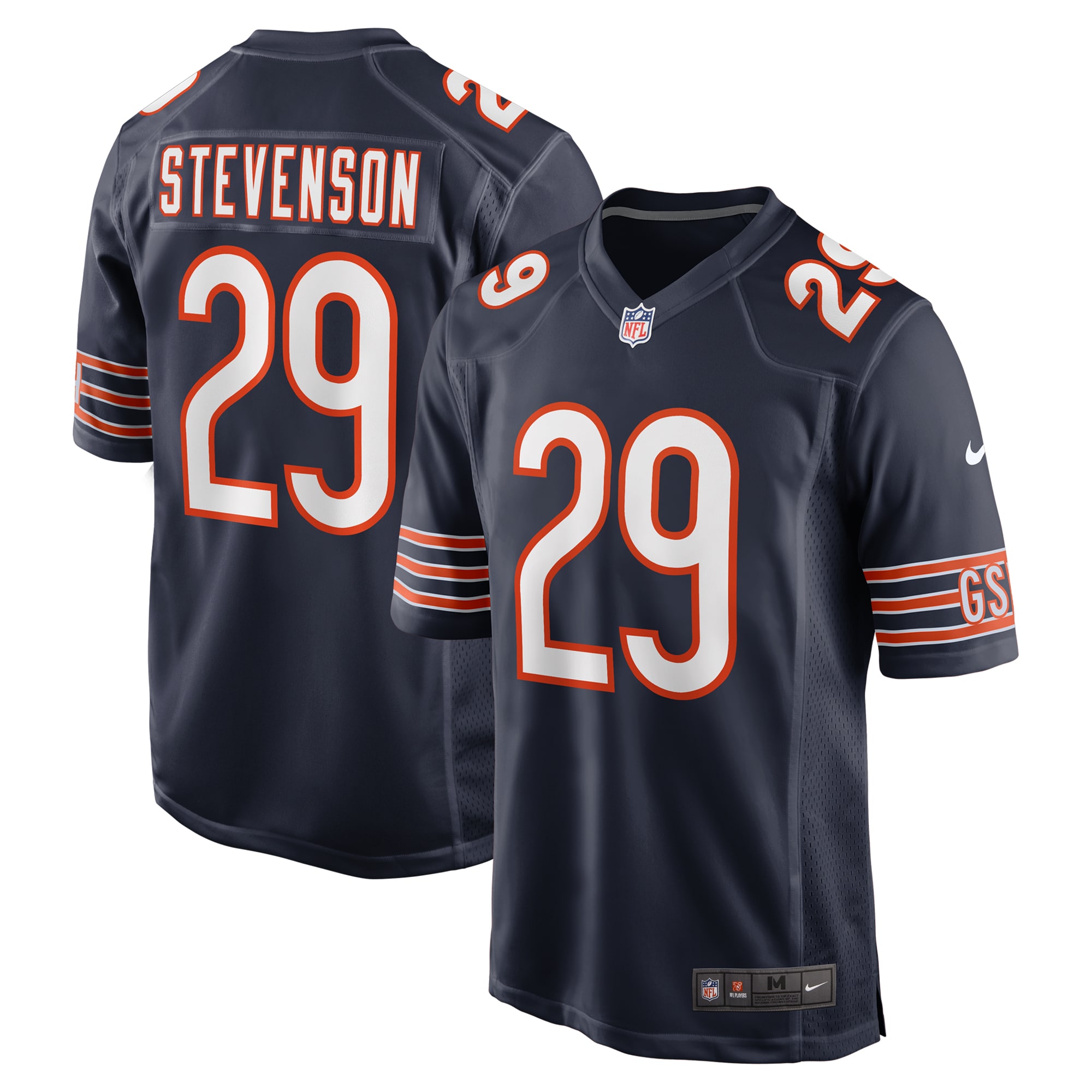 Tyrique Stevenson Chicago Bears Nike Game Jersey Navy