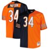 Walter Payton Chicago Bears Mitchell Ness Big Tall Split Legacy Retired Player Replica Jersey Navy Orange