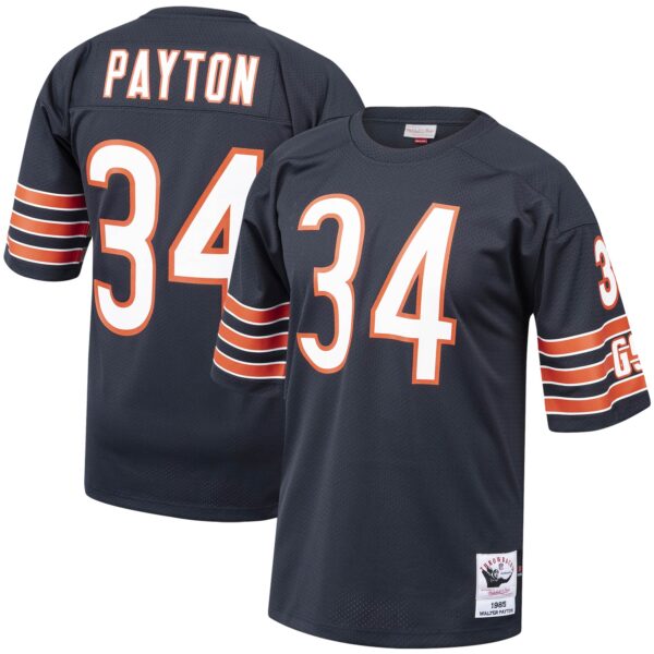 Walter Payton Chicago Bears 1985 Mitchell Ness Authentic Throwback Retired Player Jersey Navy
