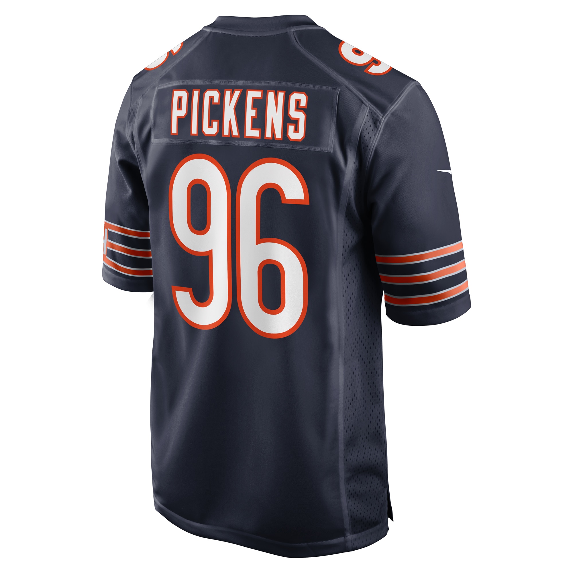 Zacch Pickens Chicago Bears Nike Team Game Jersey Navy - Image 3