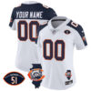 Bears Throwback Illinois Patch Vapor Custom Jersey – All Stitched – Women – Inverted