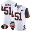 Men’s Bears Throwback Illinois Patch Vapor Jersey – All Stitched – Navy Sleeves – Dick Butkus