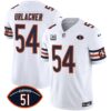 Men’s Bears Dick Butkus Patch GSH Vapor Jersey – All Stitched – White – Brian Urlacher