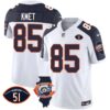 Men’s Bears Throwback Illinois Patch Vapor Jersey – All Stitched – Inverted – Cole Kmet