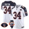 Men’s Bears Throwback Illinois Patch Vapor Jersey – All Stitched – Inverted – Walter Payton