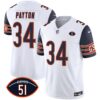 Men’s Bears Dick Butkus Patch GSH Vapor Jersey – All Stitched – Navy Sleeves – Walter Payton