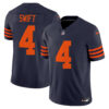 Men’s Chicago Bears Throwback Vapor Limited Jersey – All Stitched – Navy – D’Andre Swift