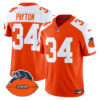 Men’s Chicago Bears Throwback Vapor Limited Jersey – All Stitched – Orange Alternate – Walter Payton