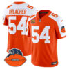 Men’s Chicago Bears Throwback Vapor Limited Jersey – All Stitched – Orange Alternate – Brian Urlacher