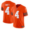 Men’s Chicago Bears Throwback Vapor Limited Jersey – All Stitched – Orange – D’Andre Swift