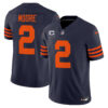 Men’s Chicago Bears Throwback Vapor Limited Jersey – All Stitched – Navy – D.J. Moore