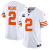 Men’s Chicago Bears Throwback Vapor Limited Jersey – All Stitched – White – D.J. Moore