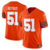 Men’s Chicago Bears Throwback Vapor Limited Jersey – All Stitched – Orange – Dick Butkus