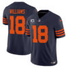 Men’s Chicago Bears Throwback Vapor Limited Jersey – All Stitched – Navy – Caleb Williams
