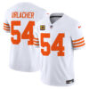 Men’s Chicago Bears Throwback Vapor Limited Jersey – All Stitched – White – Brian Urlacher