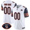Bears Dick Butkus Patch GSH Vapor Custom Jersey – All Stitched – Youth – Navy Sleeves