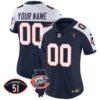 Bears Throwback Illinois Patch Vapor Custom Jersey – All Stitched – Women – Alternate