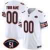 Bears Dick Butkus Patch GSH Vapor Custom Jersey – All Stitched – Men – White