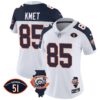 Women’s Bears Throwback Illinois Patch Vapor Jersey – All Stitched – Inverted – Cole Kmet
