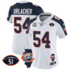 Women’s Bears Throwback Illinois Patch Vapor Jersey – All Stitched – Inverted – Brian Urlacher