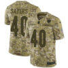Nike Bears #40 Gale Sayers Camo Men’s Stitched NFL Limited 2018 Salute To Service Jersey