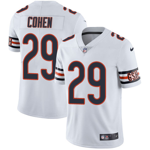 Nike Bears #29 Tarik Cohen White Men’s Stitched NFL Vapor Untouchable Limited Jersey