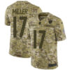 Nike Bears #17 Anthony Miller Camo Men’s Stitched NFL Limited 2018 Salute To Service Jersey