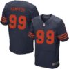 Men’s Chicago Bears #99 Dan Hampton Navy Blue With Orange Retired Player NFL Nike Elite Jersey