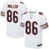 Men’s Chicago Bears #86 Zach Miller White Road NFL Nike Elite Jersey