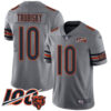Bears #10 Mitchell Trubisky Silver Men’s Stitched Football Limited Inverted Legend 100th Season Jersey
