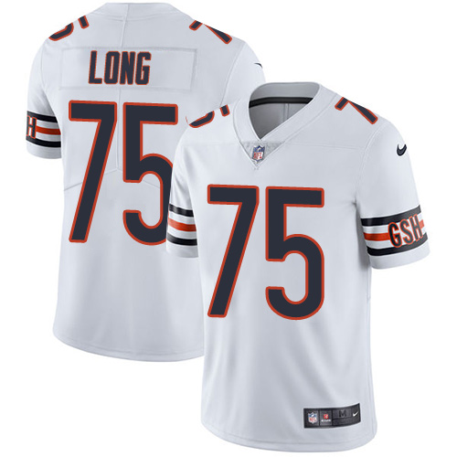 Nike Chicago Bears #75 Kyle Long White Men’s Stitched NFL Vapor Untouchable Limited Jersey