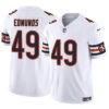 Men’s Chicago Bears #49 Tremaine Edmunds White 2023 F.U.S.E. Vapor Football Stitched Jersey