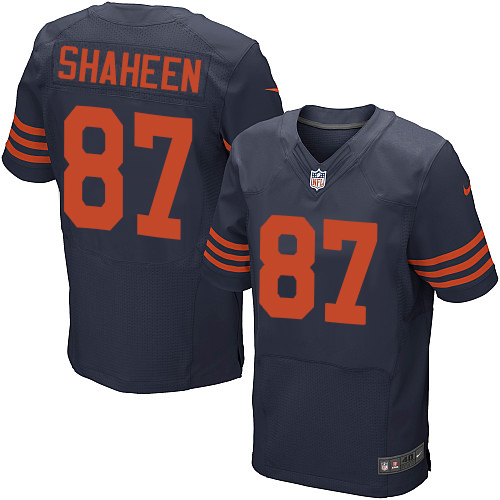 Nike Chicago Bears #87 Adam Shaheen Navy Blue Alternate Men’s Stitched NFL Elite Jersey