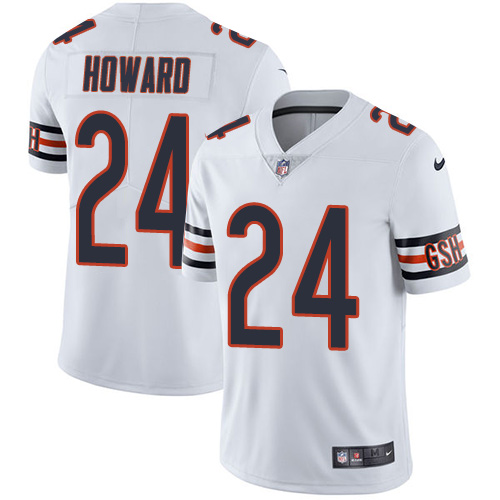 Nike Chicago Bears #24 Jordan Howard White Men’s Stitched NFL Vapor Untouchable Limited Jersey