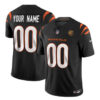 Cincinnati Bengals Active Player Custom Black 2023 FUSE With John Madden Jersey