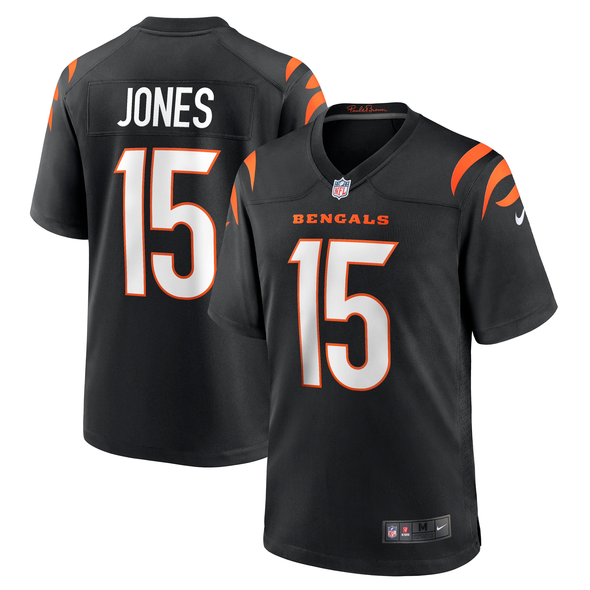 Charlie Jones Cincinnati Bengals Nike Team Game Jersey Black