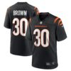 Chase Brown Cincinnati Bengals Nike Team Game Jersey Black