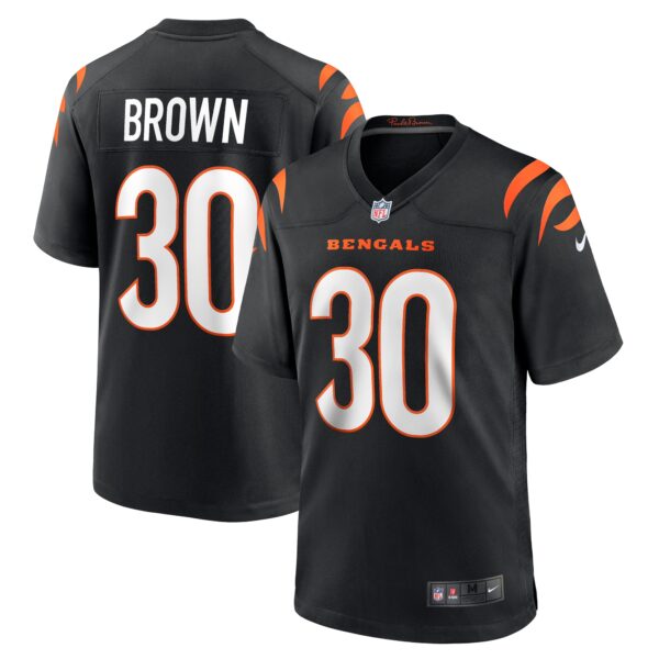 Chase Brown Cincinnati Bengals Nike Team Game Jersey Black
