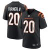 DJ Turner Cincinnati Bengals Nike Team Game Jersey Black
