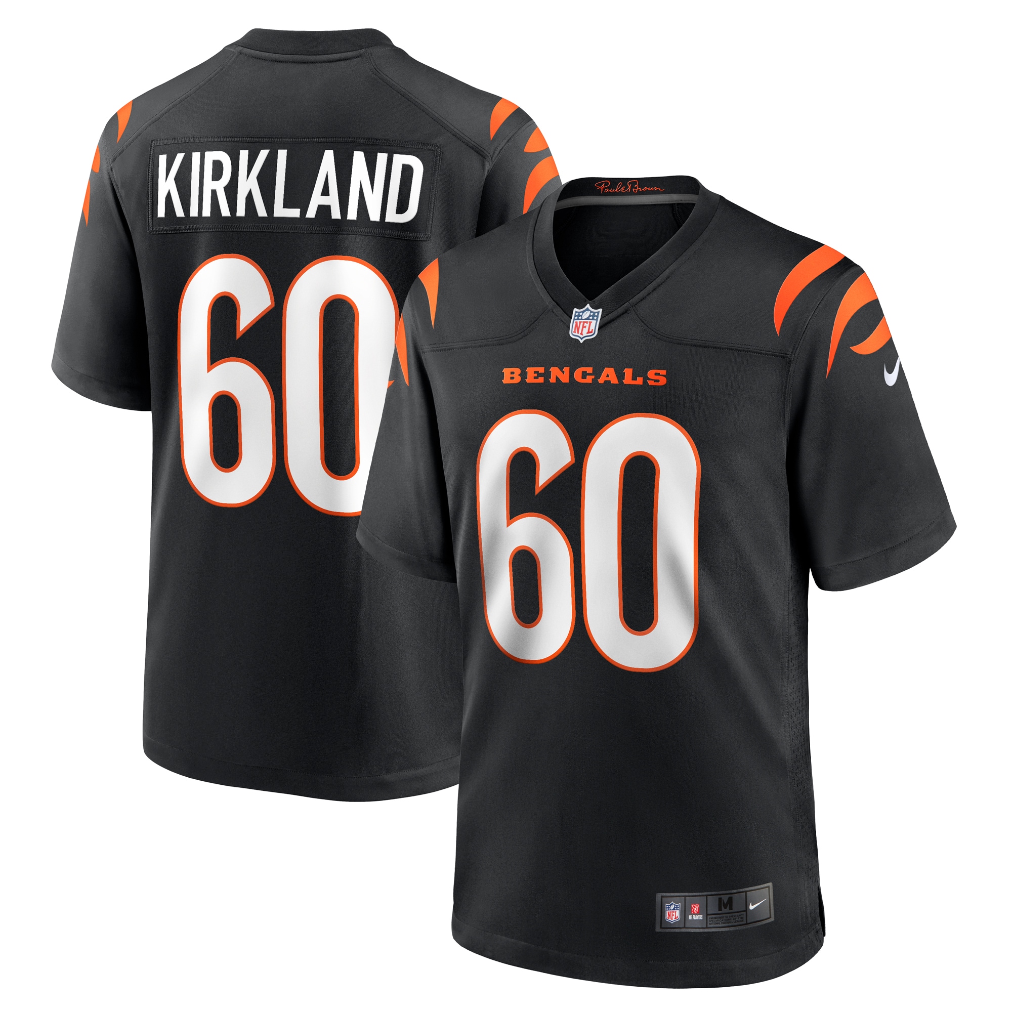 Jaxson Kirkland Cincinnati Bengals Nike Team Game Jersey Black