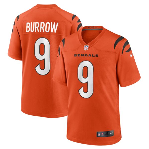 Joe Burrow Cincinnati Bengals Nike Alternate Game Jersey Orange