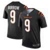 Joe Burrow Cincinnati Bengals Nike Team Legend Player Performance Top Black
